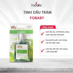 Tinh Dầu Tràm & Khuynh Diệp Fobaby 25ml - Dầu Xông Phòng Massage Giảm Cảm, Giúp Dịu Da, Phòng Muỗi Côn Trùng Từ Thiên Nhiên