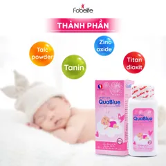 Phấn rôm an toàn dịu nhẹ cho trẻ nhỏ Quablue N2 - chai 60g