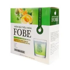 Viên sủi hỗ trợ tiêu hóa FOBE N1 - Giảm đầy hơi, khó tiêu - Thực phẩm chức năng 20 Viên Sủi Hương Dứa/Dưa Lưới/Tăng Lực