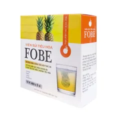 Viên sủi hỗ trợ tiêu hóa FOBE N1 - Giảm đầy hơi, khó tiêu - Thực phẩm chức năng 20 Viên Sủi Hương Dứa/Dưa Lưới/Tăng Lực
