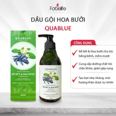 Dầu Gội Thảo Dược Hoa Bưởi Quablue Fobe Tinh Chất Bồ Kết và Hoa Bưởi Kích Thích Mọc Tóc N2 Chai 300ml