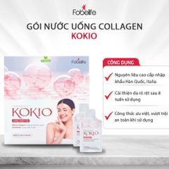 Gói Uống Collagen Kokio Fobe 20ml - Làm Đẹp, Trắng Sáng Tự Nhiên, Chống Lão Hóa, Giúp Da Đẹp Mịn Màng, Tăng Độ Đàn Hồi Da