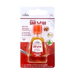 Dầu Gừng và Dầu Đỏ Fobe 3ml - Giảm Đau Cơ, Cảm Lạnh, Thông Mũi, Hỗ Trợ Massage, Dành Cho Người Lớn và Trẻ Em Từ 3 Tuổi