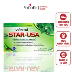 Viên Uống Hỗ Trợ Giảm Chảy Máu Và Đau Rát Hậu Môn Do Bệnh Trĩ FOBE - Hộp 30 Viên, Tăng Cường Sức Bền Thành Mạch, Giảm Táo Bón