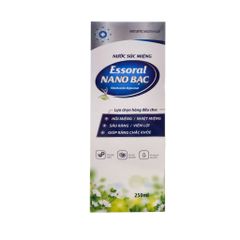 Nước Súc Miệng Essoral Nano Bạc Vệ Sinh Răng Miệng, Khử Mùi Hôi Bảo Vệ Khoang Miệng N2