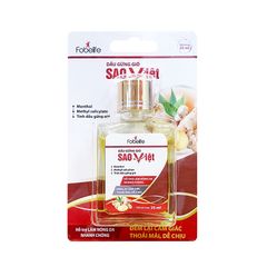 Dầu Gừng Sao Việt 25ml - Giảm Đau Đầu, Nghẹt Mũi, Đau Vai Gáy, Sảng Khoái, Thảo Dược Thiên Nhiên Cho Người Lớn Và Trẻ Em