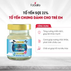 Hũ Yến Sào Prokids Fobe 21% Dinh Dưỡng Cho Trẻ Em Tăng Cường Miễn Dịch - Lọ 70ml Hỗ Trợ Phát Triển Chiều Cao