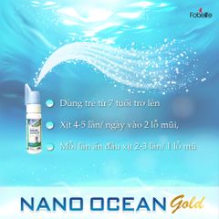 Dung dịch vệ sinh mũi người lớn Nano Ocean Gold Fobe N1 - chai 70ml