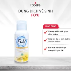 Dung Dịch Vệ Sinh Phụ Nữ Khử Mùi Se Khít Dưỡng Ẩm Giảm Khô Rát Fo'U Fobe N2 50ml - Sạch Da Vùng Kín, Tự Tin Hơn Hằng Ngày