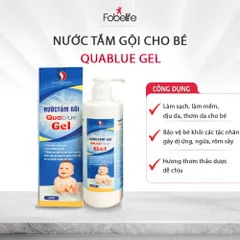 Nước Tắm Bé Thảo Dược Quablue Gel Fobe An Toàn Diụ Nhẹ Chai 250ml