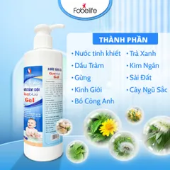 Nước Tắm Bé Thảo Dược Quablue Gel Fobe An Toàn Diụ Nhẹ Chai 250ml