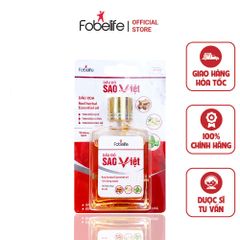 Dầu Đỏ Sao Việt Fobe 25ml - Giảm Nhức Mỏi, Đau Cơ, Sưng Tấy, Tinh Dầu Bạc Hà, Gừng, Khuynh Diệp, Giúp Ấm Cơ Thể