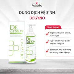 (Che Tên SP) Dung Dich Vệ Sinh Degyno Fobe Giảm Ngứa,Khử Mùi Hôi, Làm mềm da, thơm