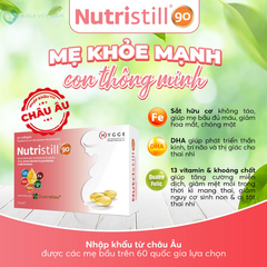 Viên uống Vitamin tổng hợp Nutristill 90 cho Mẹ bầu & sau sinh - Hỗ trợ sức khỏe mẹ và phát triển thai nhi.