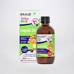 Siro Hỗ Trợ Biếng Ăn BRAUER ZinC Cho Trẻ Từ 1 Tuổi - Kẽm, Vitamin D3, C, 200ml
