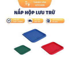 Nắp hộp nhựa cao cấp NPCF0608 - Nắp thay thế hộp vuông có chia vạch nhiều kích thước tiện dụng cho nhà bếp (TV649)