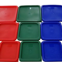 Nắp hộp nhựa cao cấp NPCF0608 - Nắp thay thế hộp vuông có chia vạch nhiều kích thước tiện dụng cho nhà bếp (TV649)