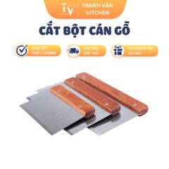 Dao Cắt Bột Cán Gỗ Nhỏ Gọn Tiện Dụng - Dụng Cụ Làm Bánh Chất Lượng Cao cho Nhà Bếp (TV334)