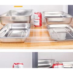 Khay Hấp Inox Chữ Nhật 400x600mm Dùng cho Nhà Bếp - Đồ Dùng Tiện Ích SQC Chất Lượng Cao (TV612)