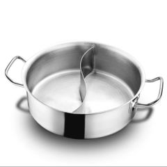 Nồi Lẩu Inox Uyn Ương 2 Đáy - Đa Kích Thước, Dụng Cụ Nấu Ăn Chất Lượng Cao cho Gian Bếp Hiện Đại (TV319)