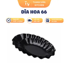 Dĩa Hoa 66 - Dĩa Nhựa Melamine Đa Năng Cho Nhà Bếp, Kích Thước 19.6 x 13.5 x 3.0 cm, Sản Phẩm Chính Hãng TVKITCHEN (TV853)