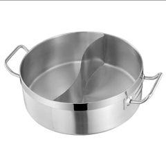 Nồi Inox 2 Ngăn Nấu Lẩu Chuyên Dụng Cho Bếp Từ - Dung Tích 4L, Chất Liệu Cao Cấp, Dụng Cụ Bếp (TV280)