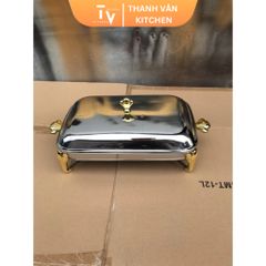 Khay Inox Sang Trọng Hấp Cá & Hải Sản - Dụng Cụ Nhà Bếp Cao Cấp TVKITCHEN 2.9L, Phù Hợp Nhà Hàng và Khách Sạn (TV105)