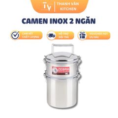 Nồi Hầm Cao Inox 3 Đáy Đa Năng Vitalux Infinity - Camen Giữ Nhiệt Nóng Lạnh 2 Ngăn Thái Lan, Chất Liệu Inox SUS304 (TV18)