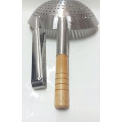 Vợt Vớt Xương Cao Cấp Cán Gỗ - Dùng Vớt Rau Củ, Thức Ăn Chiên, Inox 304 Bền Đẹp - Đồ Dùng Bếp Chất Lượng Nhật Bản (TV145)