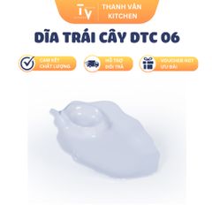Dĩa Trái Cây Melamine DTC 06 - Đồ Gia Dụng Nhà Bếp Chất Lượng Cao, Kích Thước 25.5x17.5 cm, Tặng Bốc Hàng Miễn Phí (TV880)