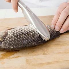 Dụng cụ đánh vảy cá inox 304 cầm tay có móc treo tiện dụng - Dao cạo vảy cá bền bỉ, dễ sử dụng cho nhà bếp (TV455)