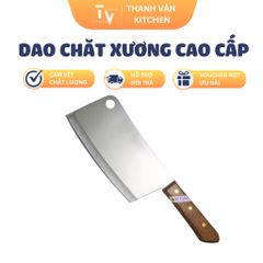 Dao Chặt Xương Inox Cán Gỗ 8 Inch Kiwi KW813 - Dụng Cụ Bếp Sắc Bén, Chắc Chắn Cho Nhà Bếp Thêm Đầy Đủ (TV443)