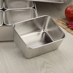 Bộ Khay Đựng Gia Vị Topping Bằng Thép không Gỉ - 4, 6, 8 Ngăn Thao Tác Dễ Dàng Cho Kitchen Morden (TV90)