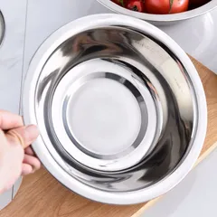 Thau inox 304 nhiều kích thước loại dày đựng thực phẩm, rửa rau củ, thau inox nhà bếp 10 kích thước (TV351)