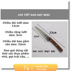 Bộ Dao Seki Nhật Bản Cao Cấp - Bộ Đồ Bếp Thép Không Gỉ, Sắc Bén, Thiết Kế Đẹp Có Kéo Cắt Gà - Hàng Nội Địa Chất Lượng Cao (TV139)