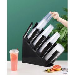 Kệ nhựa 6 ngăn đa năng để ly cốc nhà bếp - Giải pháp tiết kiệm không gian, tổ chức đồ dùng tiện lợi, chất lượng cao, hàng chính hãng