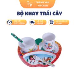 Bộ Khay Trái Cây Nhựa Melamine - Đồ Gia Dụng Nhà Bếp Hiện Đại, Tiện Lợi Cho Mọi Gia Đình (TV716)