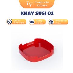 Khay Đựng Thức Ăn Sử Dụng Được Nhiệt - Khay SUSI 01 cho Bếp Nhà Tiện Lợi và Đẹp Mắt (TV1020)