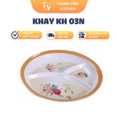 Khay Đựng Đồ Nhà Bếp TVKITCHEN KH 03N (Ø 25.4 cm) - Chất Liệu Nhựa Melamine, Thiết Kế Hiện Đại, Tiện Lợi Mỗi Ngày