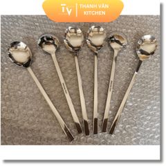 Muỗng Soup Cán Dài Inox Cao Cấp 21cm - Thiết Kế Sang Trọng Kiểu Hàn Quốc cho Gia Đình và Nhà Hàng (TV127)
