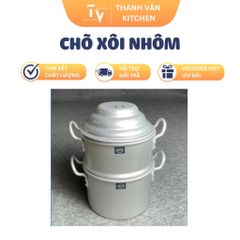 Chõ Xôi Nhôm KS Đa Năng 1 Đáy 1 Ngăn 1 Vĩ 1 Nắp - Dụng Cụ Nhà Bếp Chất Lượng Cao Từ TVKITCHEN (TV35-1)
