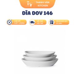 Dĩa Nhựa Melamine DOV 146 - Đồ Gia Dụng Nhà Bếp Cao Cấp, Kích Thước 21.8 x 14.8 x 4.3 cm, Sản Phẩm Chính Hãng TVKITCHEN (TV871)