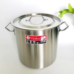 Nồi Hầm Cao Inox 304 3 Đáy Đa Năng Vitalux Infinity Nắp Inox - Nhiều Kích Thước, Dùng Cho Nhà Bếp Tiện Ích (TV3)