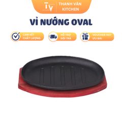 Vỉ Nướng Oval Gang Cao Cấp Dùng Để Nướng Beefsteak - Dụng Cụ Nhà Bếp Chất Lượng TVKITCHEN (TV483)