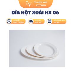 Dĩa Hột Xoài HX 06 TVKITCHEN - Dụng Cụ Nhà Bếp Nhựa Melamine Chất Lượng Cao, Kích Thước 24.2 x 17.2 x 2.2 cm (TV904)