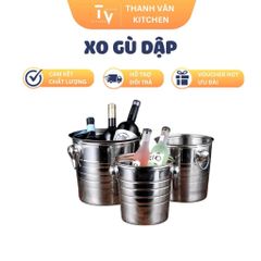 Xô gù dập inox cao cấp - Đồ gia dụng nhà bếp nhiều kích thước cho căn bếp tiện nghi, chất lượng đảm bảo (TV283)