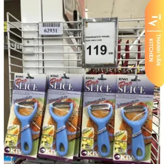 Dao Bào Rau Củ Quả Kiwi Thái Lan - Chất Liệu Thép Không Gỉ, Thiết Kế Thông Minh, Tay Cầm PP Đẹp, Bền Bỉ, An Toàn, 14cm (TV256)