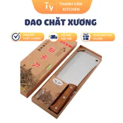 Dao Chặt Xương Cao Cấp SQC - Siêu Bén, Siêu Bền, Cán Gỗ Chắc Chắn - Dụng Cụ Nhà Bếp Chặt Đồ Cứng Chống Mẻ (TV320)