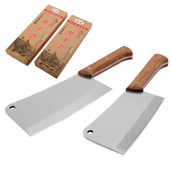 Dao Chặt Xương Cao Cấp SQC - Siêu Bén, Siêu Bền, Cán Gỗ Chắc Chắn - Dụng Cụ Nhà Bếp Chặt Đồ Cứng Chống Mẻ (TV320)
