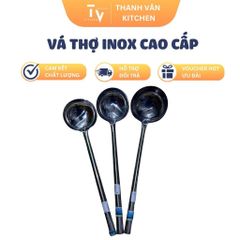 Vá Thợ Cán Inox Cao Cấp 8cm-10cm-12cm - Dụng Cụ Nấu Ăn Chất Lượng - Thương Hiệu BẾP TV, Thép Không Gỉ, Tiện Lợi Cho Nhà Bếp (TV388)